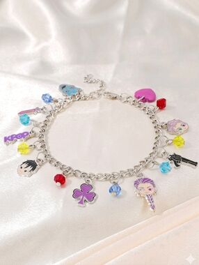 KPop Demon Hunters Charm Bracelet Anime Style Monster Slayer Jewelry